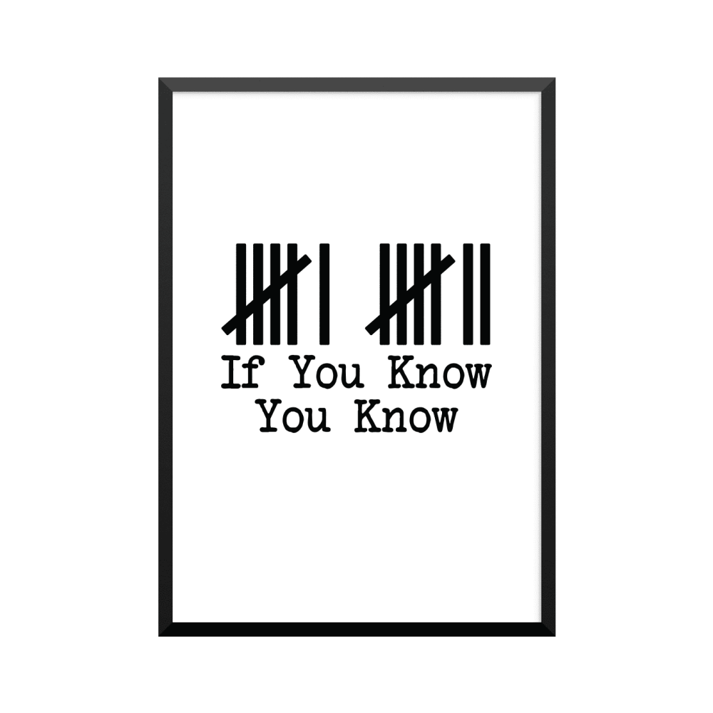 Plakat: '6 7 If You Know You Know'