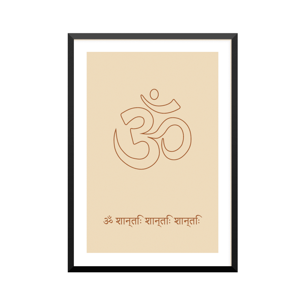 Plakat: 'Om Shanti Shanti Shanti'