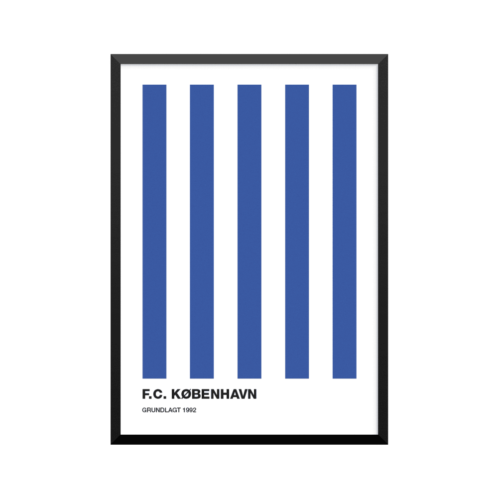 Plakat: FCK, F.C. København, fodbold