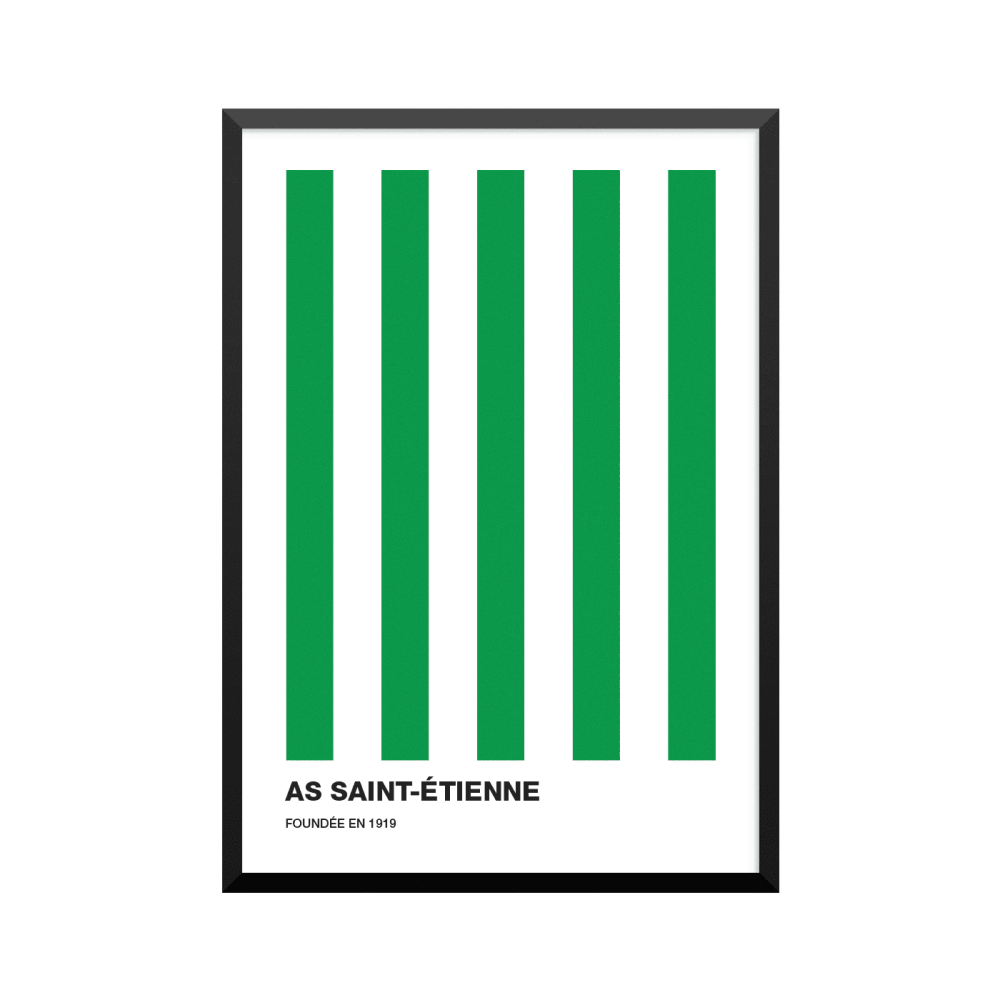 Plakat: AS Saint-Étienne, fodbold