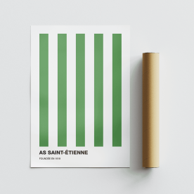 Plakat: AS Saint-Étienne, fodbold