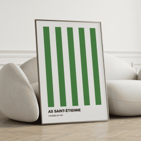 Plakat: AS Saint-Étienne, fodbold