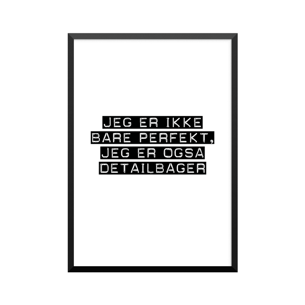 Plakat: Detailbager
