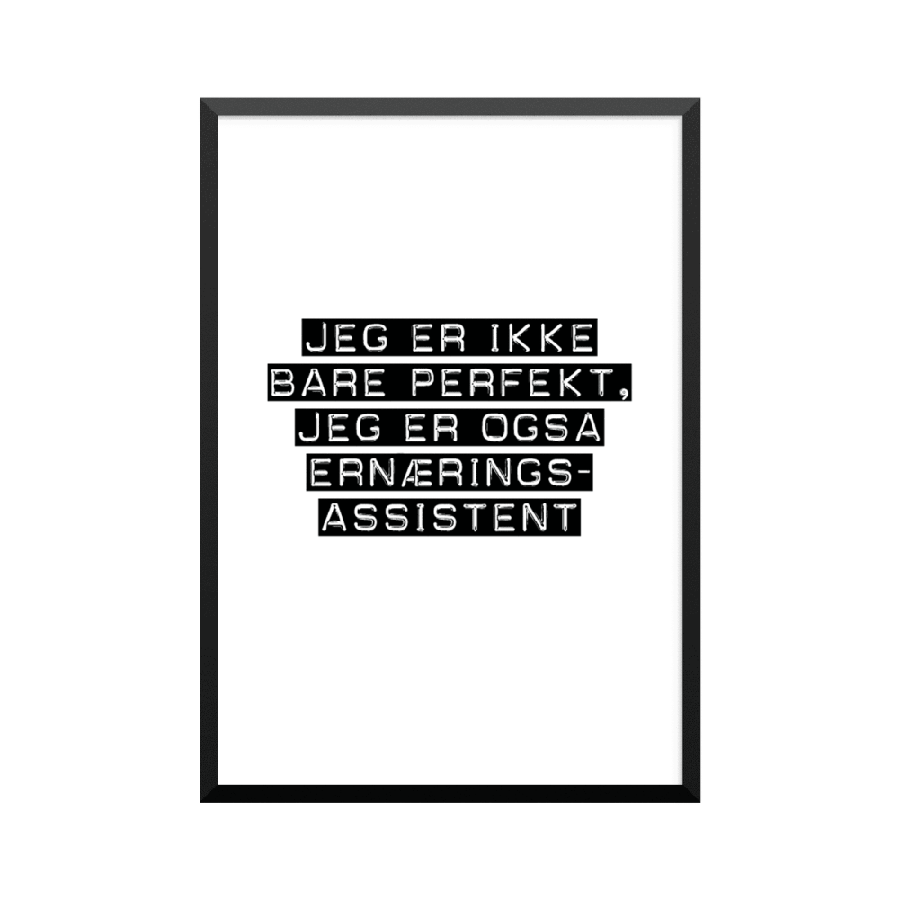 Plakat: Ernæringsassistent