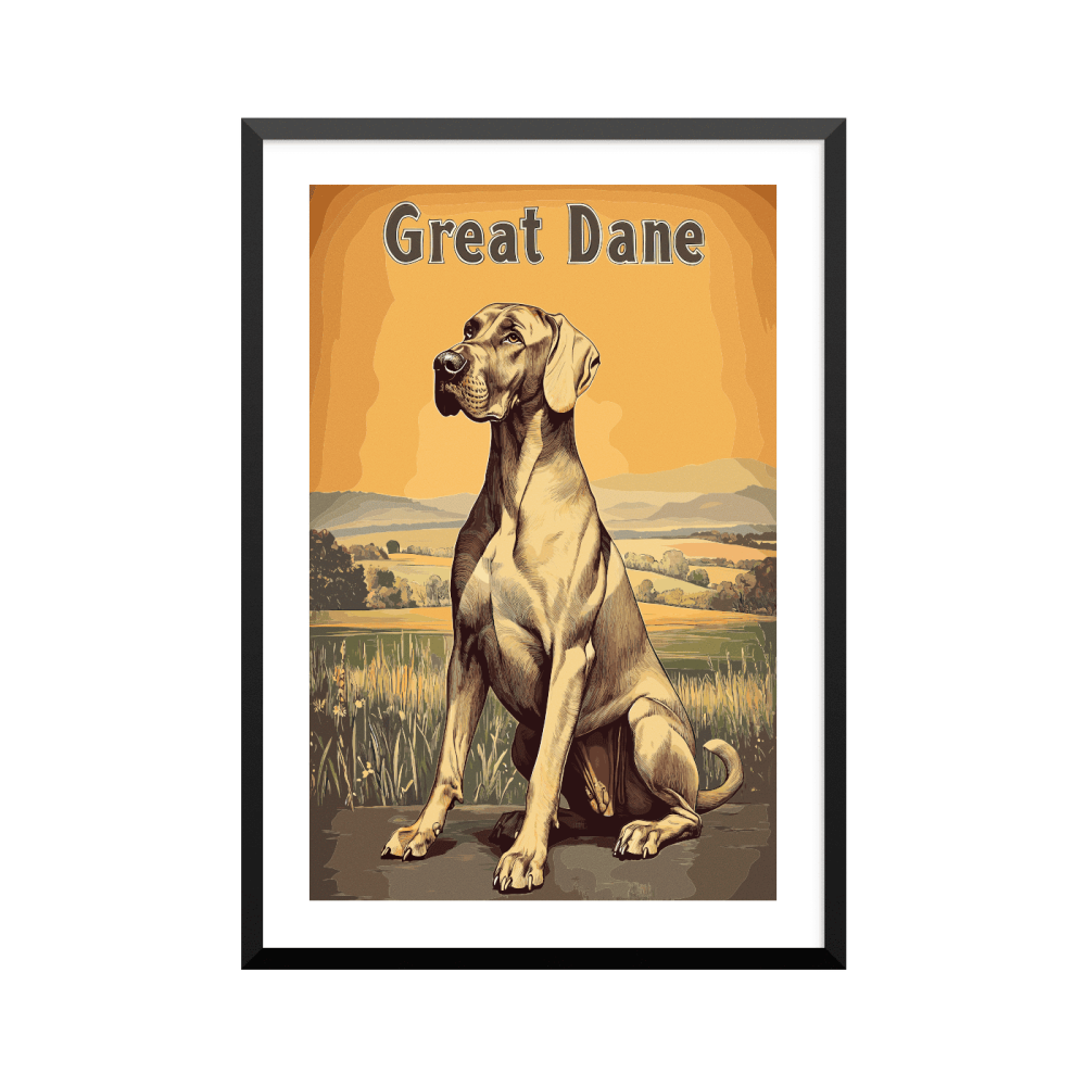 Plakat: Great Dane (Grand Danois), vintage