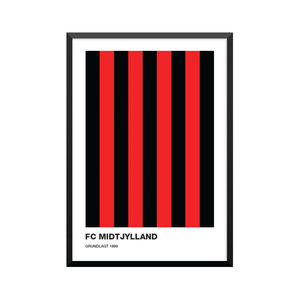 Plakat: FC Midtjylland, Football Club Midtjylland, fodbold