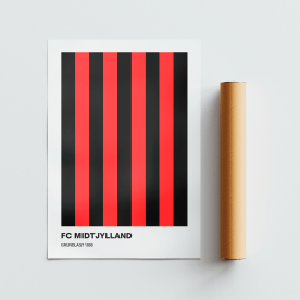 Plakat: FC Midtjylland, Football Club Midtjylland, fodbold