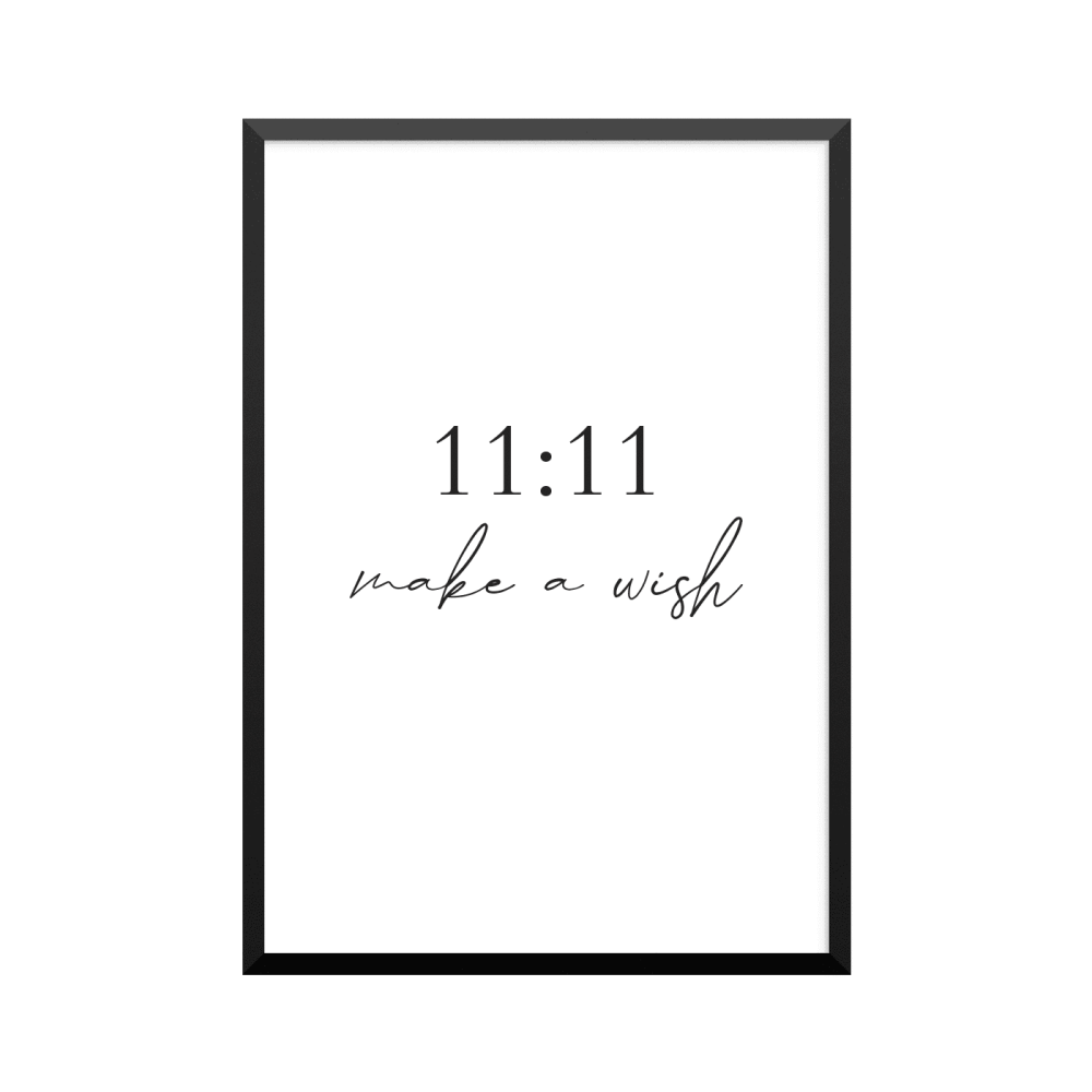 Plakat: '11:11 make a wish'