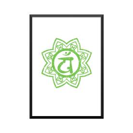 Plakat: Anahata, fjerde chakra