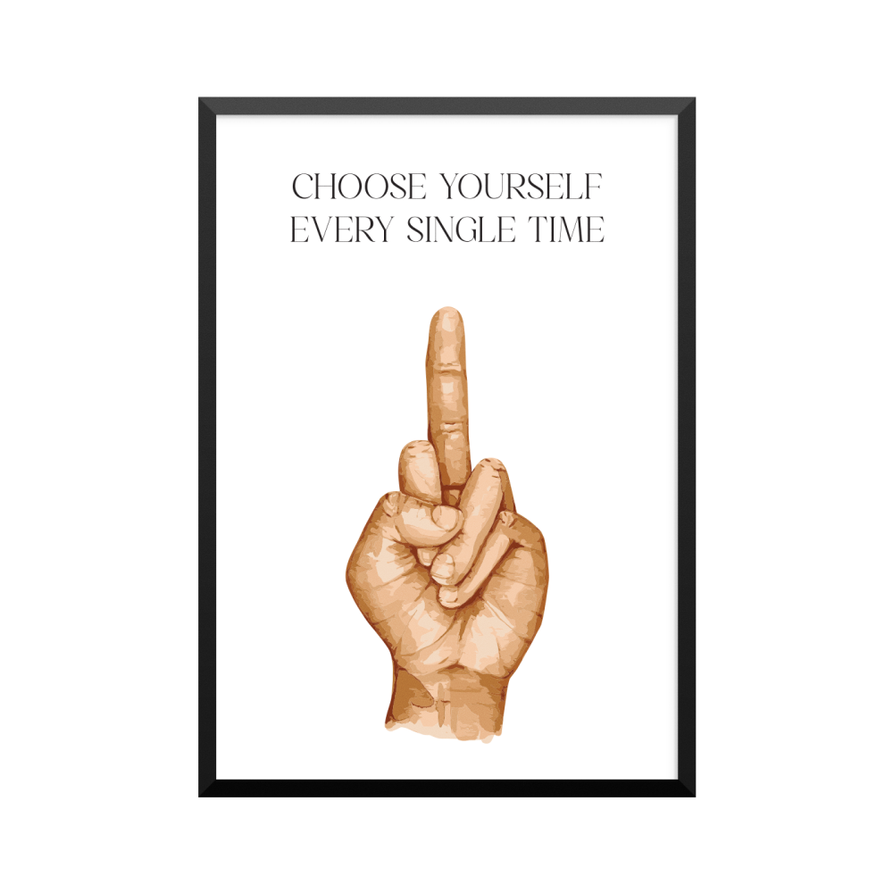 Plakat: 'FU*K', watercolor