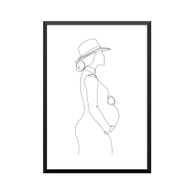 Plakat: Gravid kvinde,...
