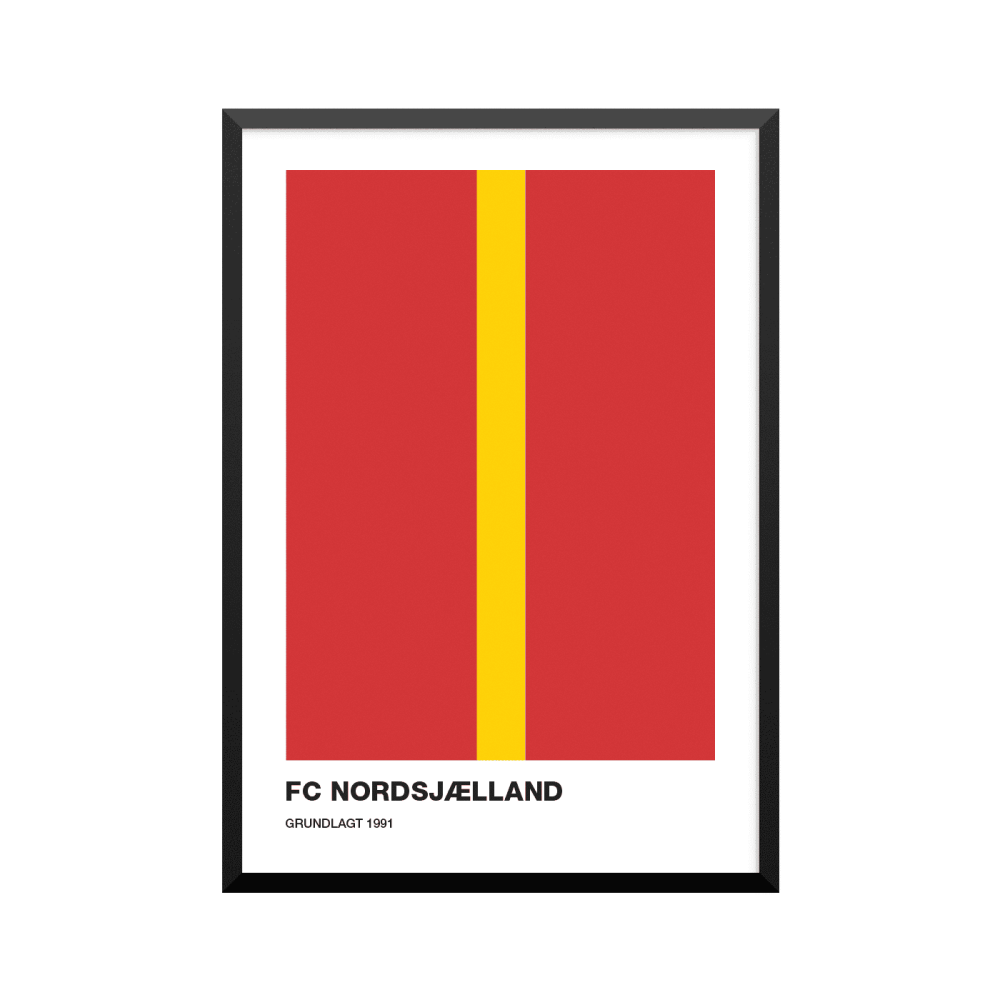 Plakat: FC Nordsjælland, fodbold