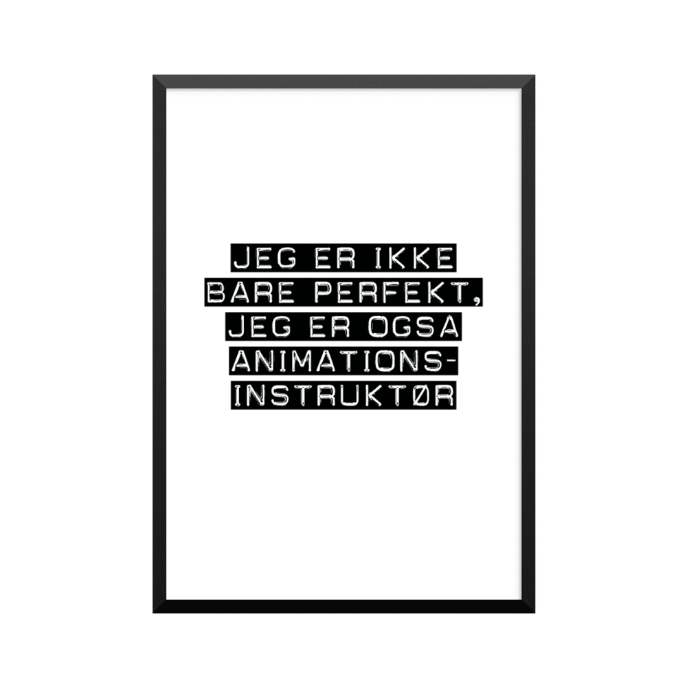 Plakat: Animationsinstruktør