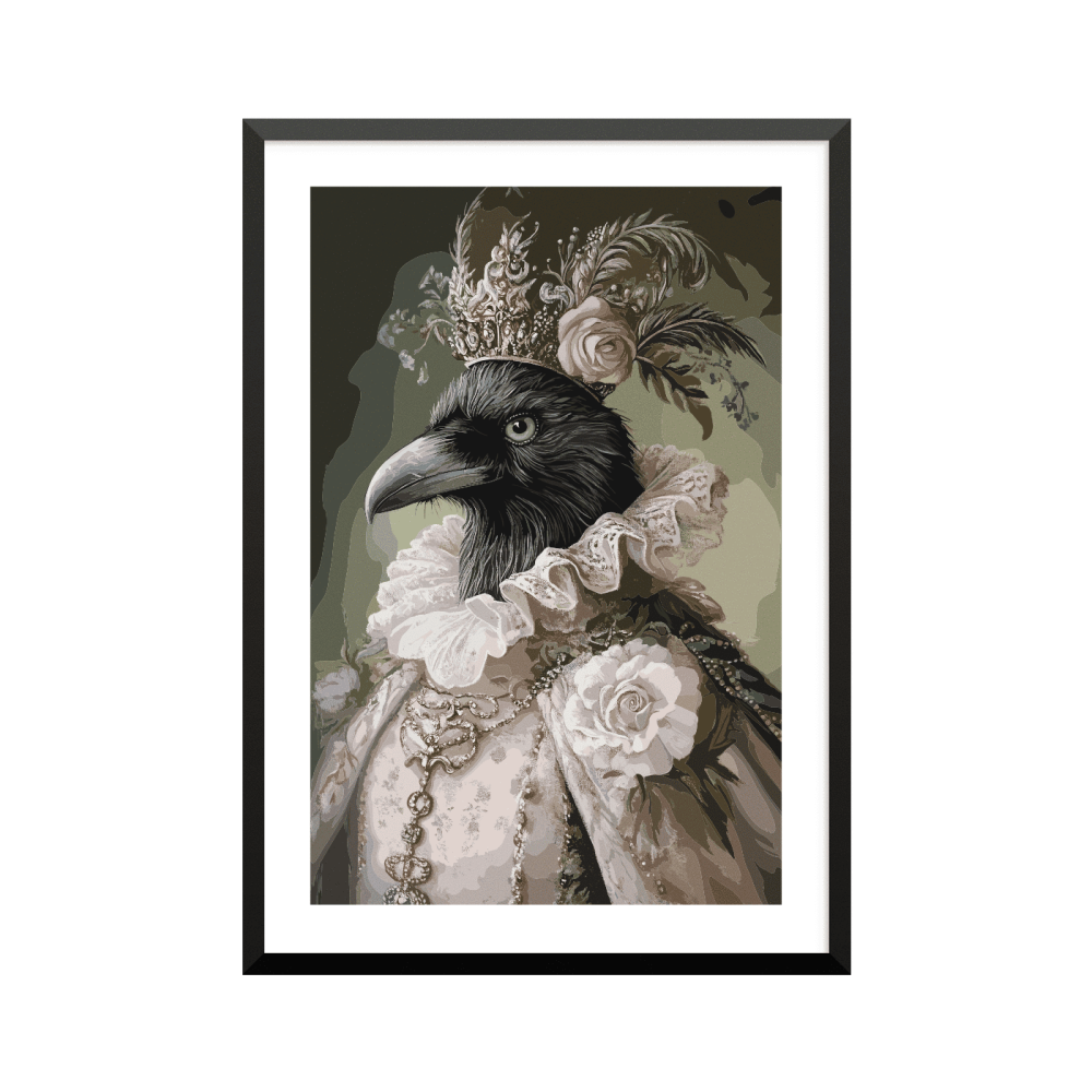 Plakat: Barok kongelige dyr, ravn