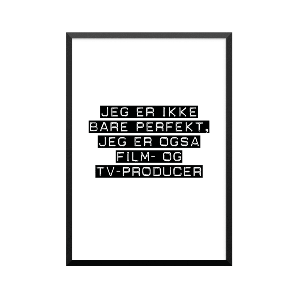 Plakat: Film- og tv-producer