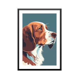 Plakat: Hund, aesthetic art...