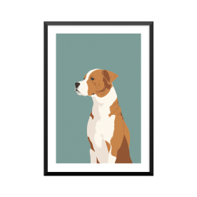 Plakat: Hund, aesthetic art...