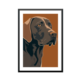 Plakat: Hund, aesthetic art...