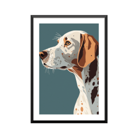 Plakat: Hund, aesthetic art...