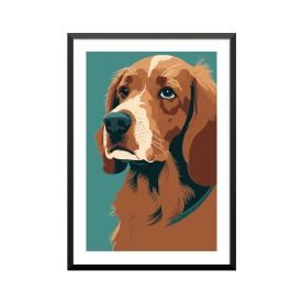 Plakat: Hund, aesthetic art...