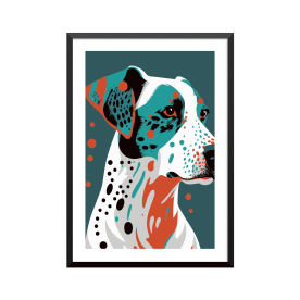 Plakat: Hund, aesthetic art...