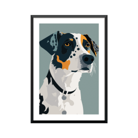 Plakat: Hund, aesthetic art...