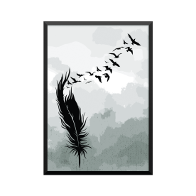 Plakat: Feather flying...