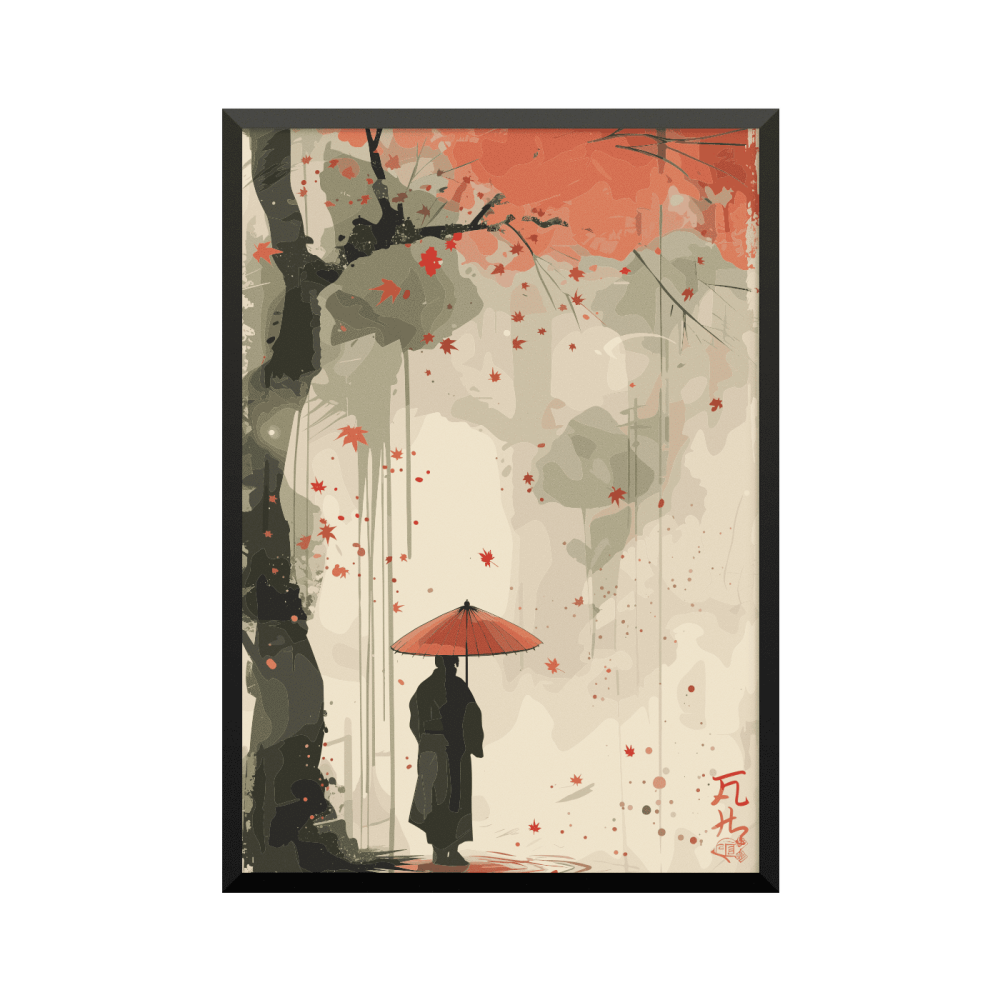 Plakat: Japansk art 02765, minimalistisk