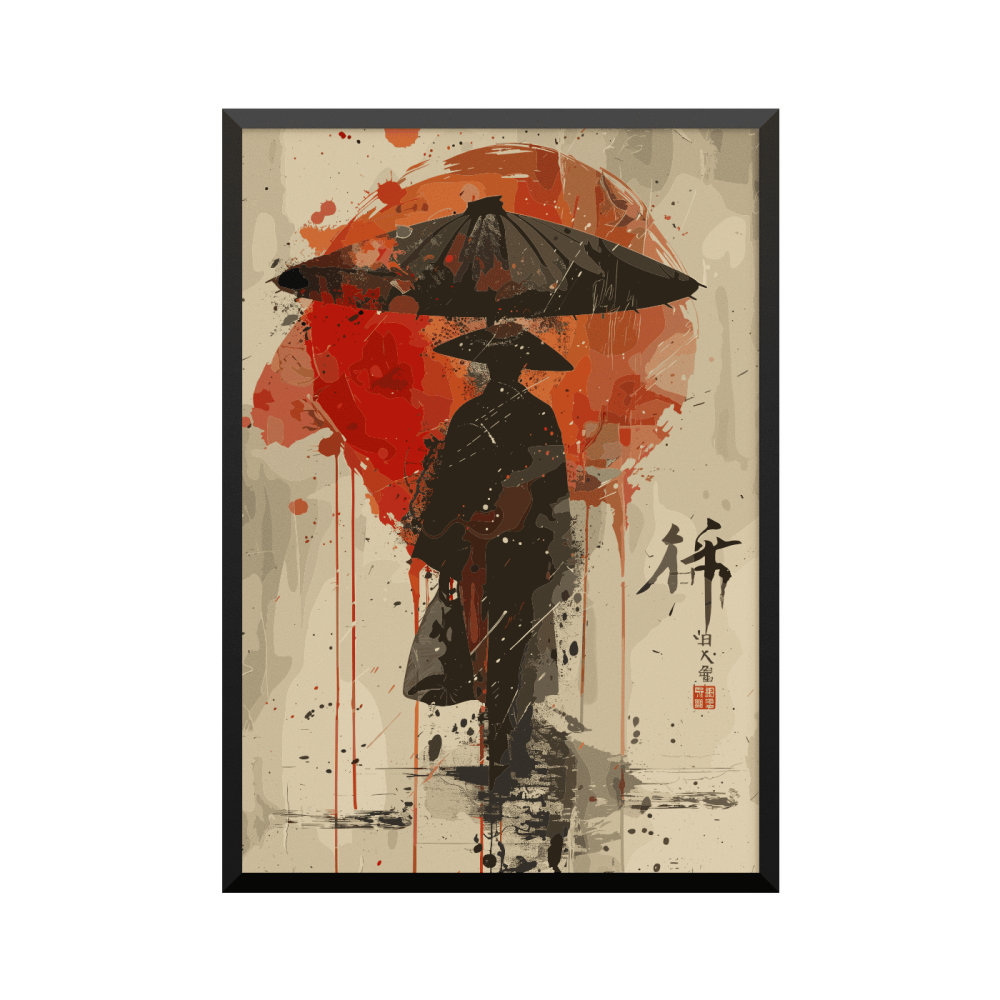 Plakat: Japansk art 02766, minimalistisk