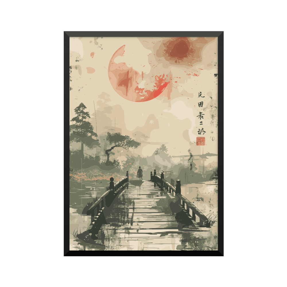 Plakat: Japansk art 02767, minimalistisk
