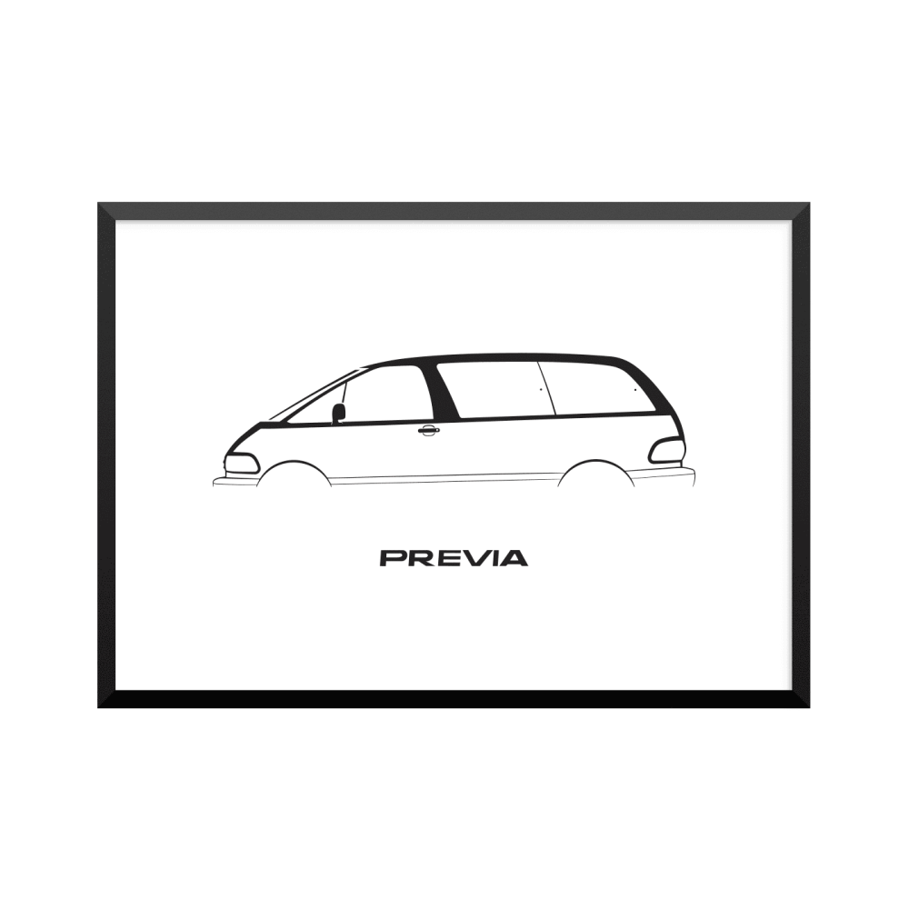 Plakat: Toyota Previa (1990)