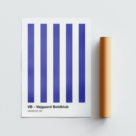 Plakat: VB, Vejgaard Boldklub, fodbold