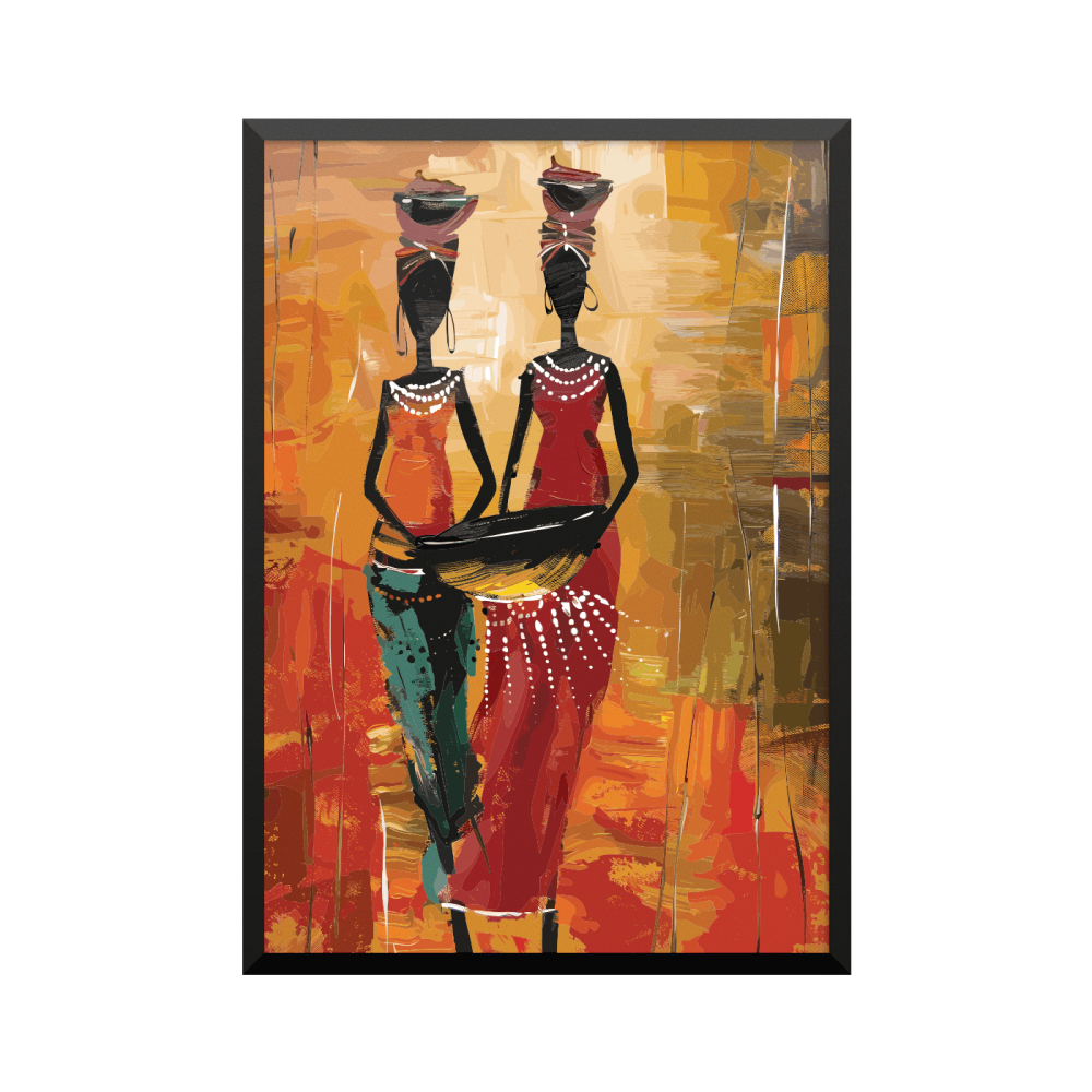 Plakat: Afrikansk art 02772, abstrakt