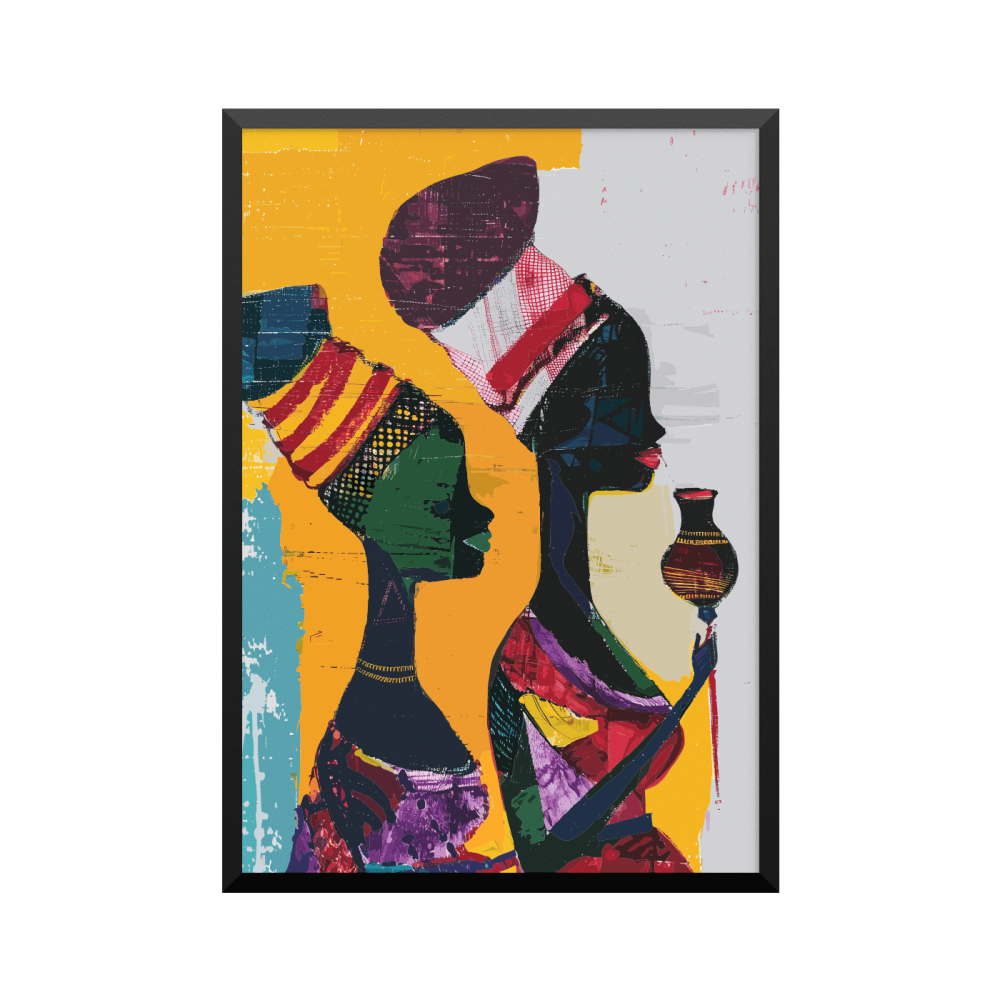 Plakat: Afrikansk art 02775, minimalistisk