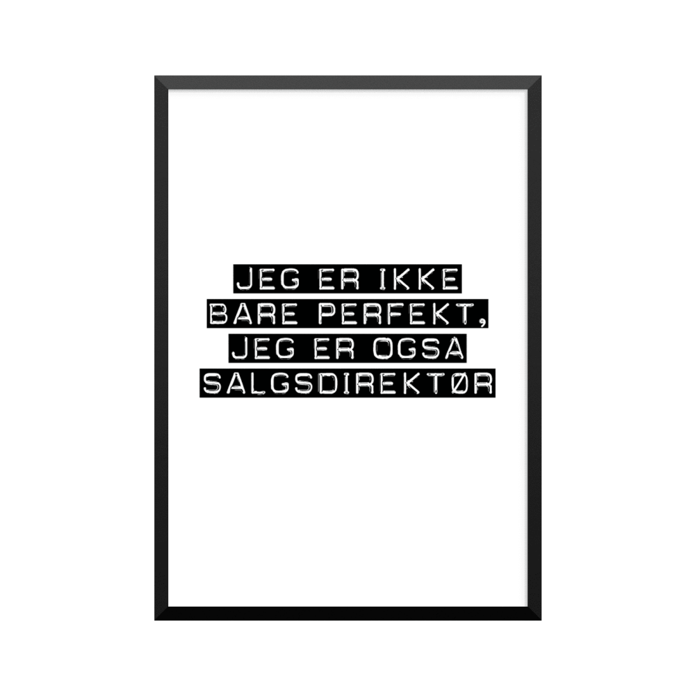 Plakat: Salgsdirektør