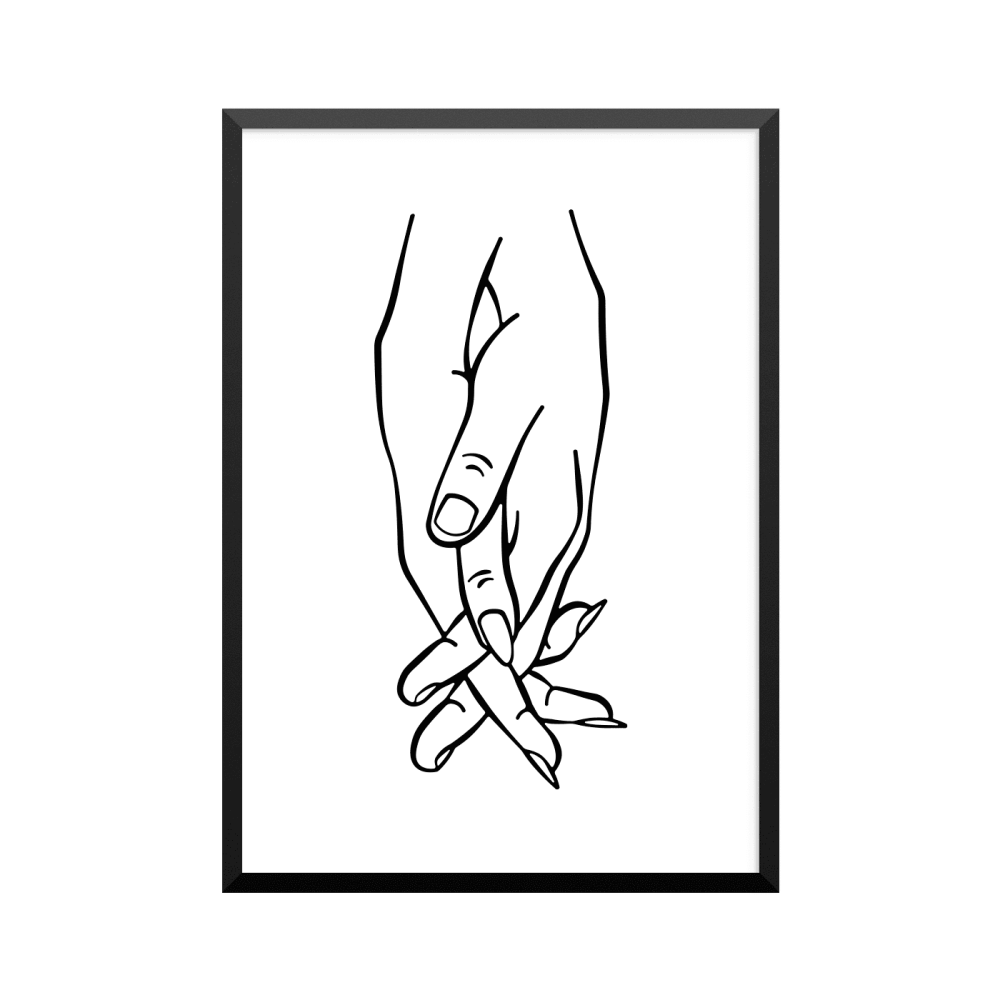 Plakat: Holding hands