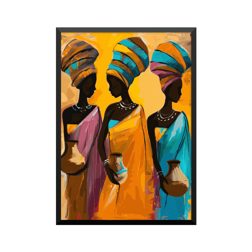 Plakat: Afrikansk art 02814, minimalistisk