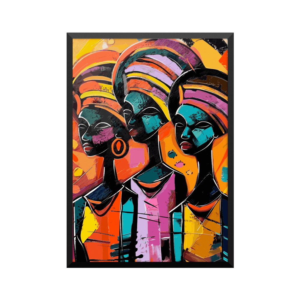 Plakat: Afrikansk art 02824, minimalistisk