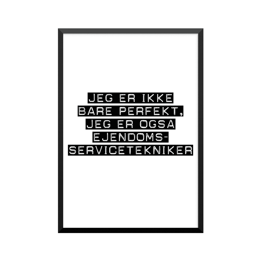 Plakat: Ejendomsservicetekniker
