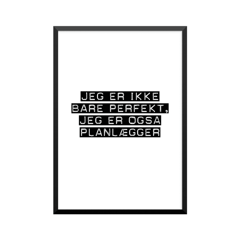 Plakat: Planlægger