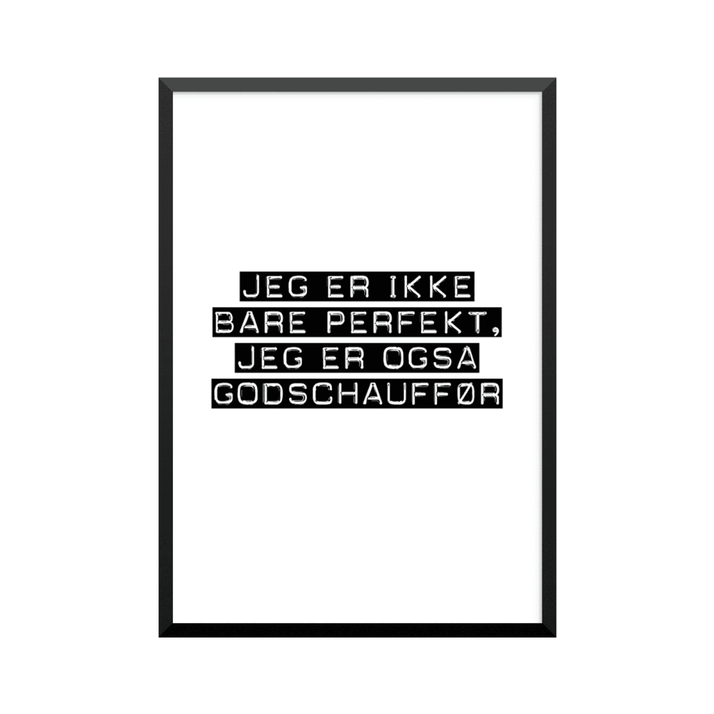 Plakat: Godschauffør