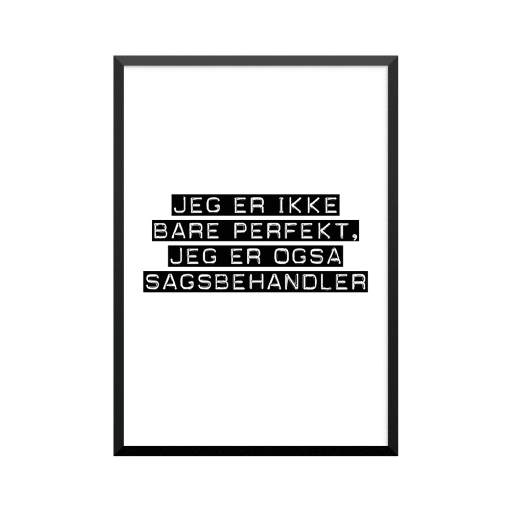 Plakat: Sagsbehandler
