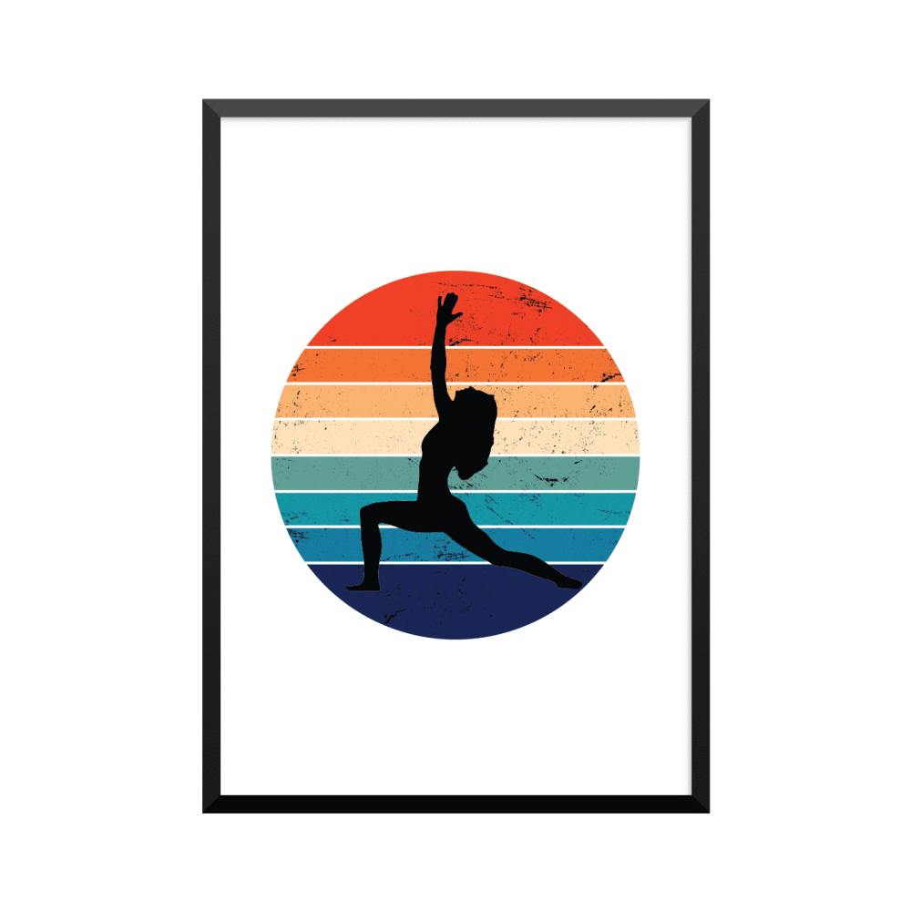 Plakat: Yoga, silhouette 02834, meditation
