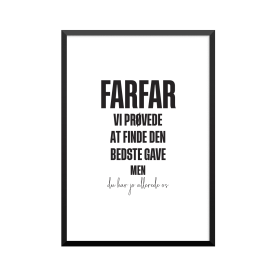 Plakat: 'FARFAR VI PRØVEDE...