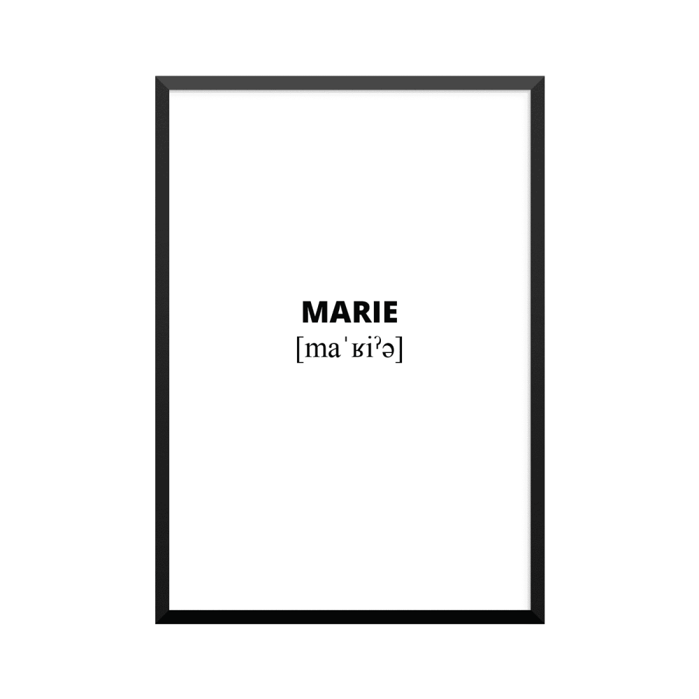Plakat: Marie lydskrift