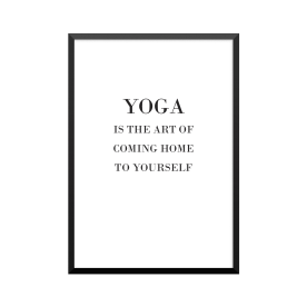 Plakat: 'YOGA IS THE ART OF...