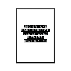 Plakat: Fitnessinstruktør
