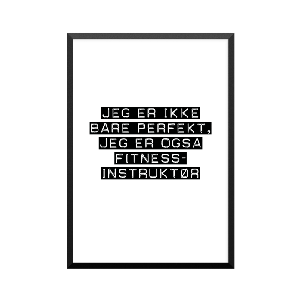 Plakat: Fitnessinstruktør