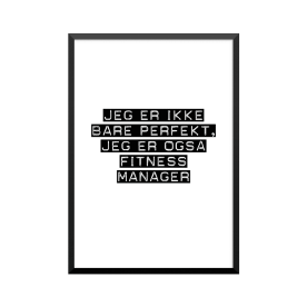 Plakat: Fitness manager