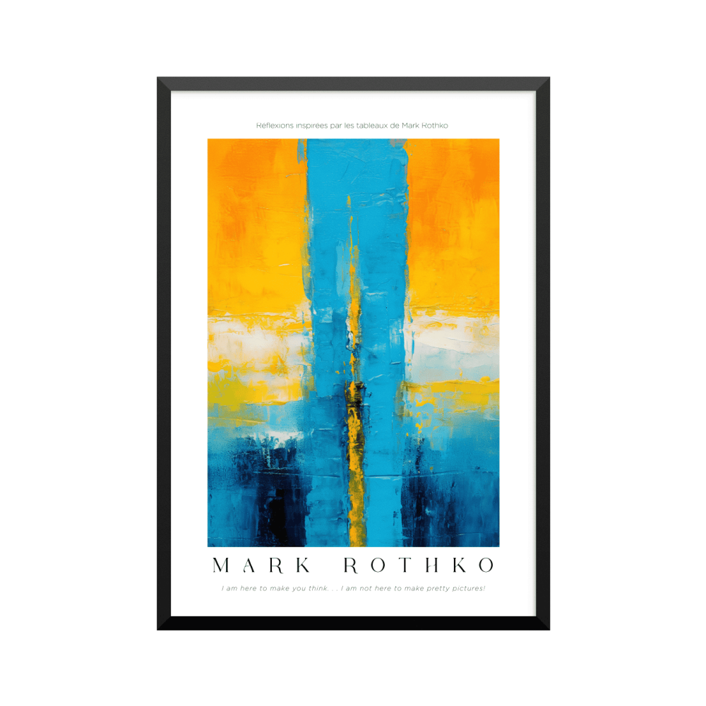 Plakat: Mark Rothko, hommage-kunsttryk, (efter inspiration af Mark Rothko 02976)